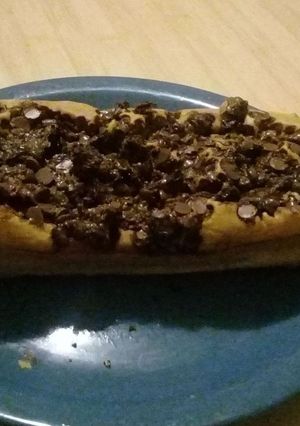 Una foto de Budín con chips de chocolate