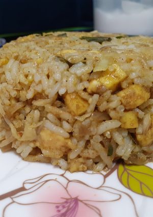 A picture of Paneer biryani - quick recipe.