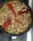 Arroz con Jibia, Gambas y Chirla