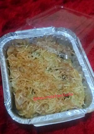 Foto resep Banana bread puding in milkbath