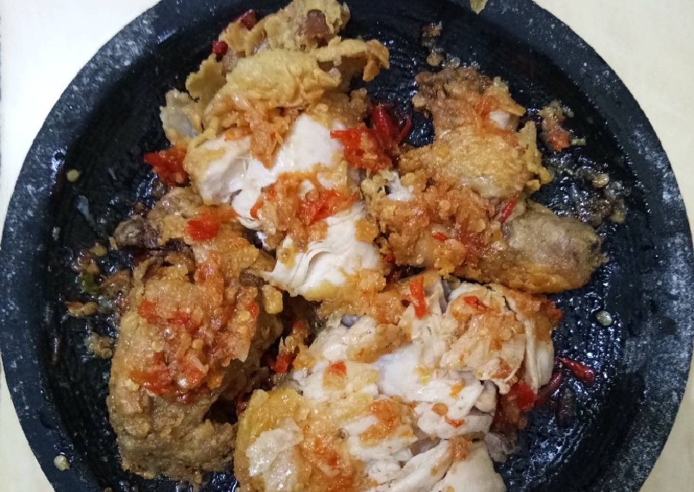 Langkah Mudah untuk Membuat Ayam Geprek Sambel Korek, Sempurna