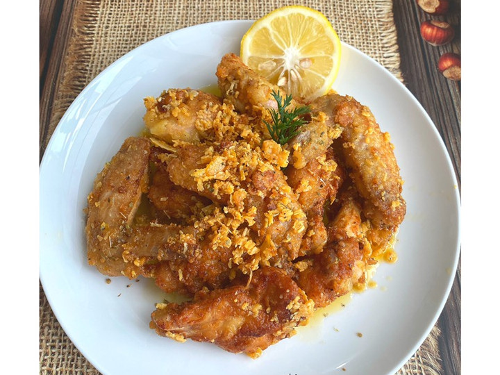 Langkah Mudah untuk Membuat 🥘Chicken Wings Garlic Lemon🍋 Anti Gagal