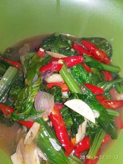 Foto resep Tumis sayur daun sawi