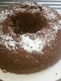 Una foto de Torta de chocolate al microondas