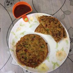 A picture of Vegetable toast.