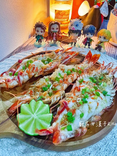 蒜味烤草蝦 的食譜成品照片