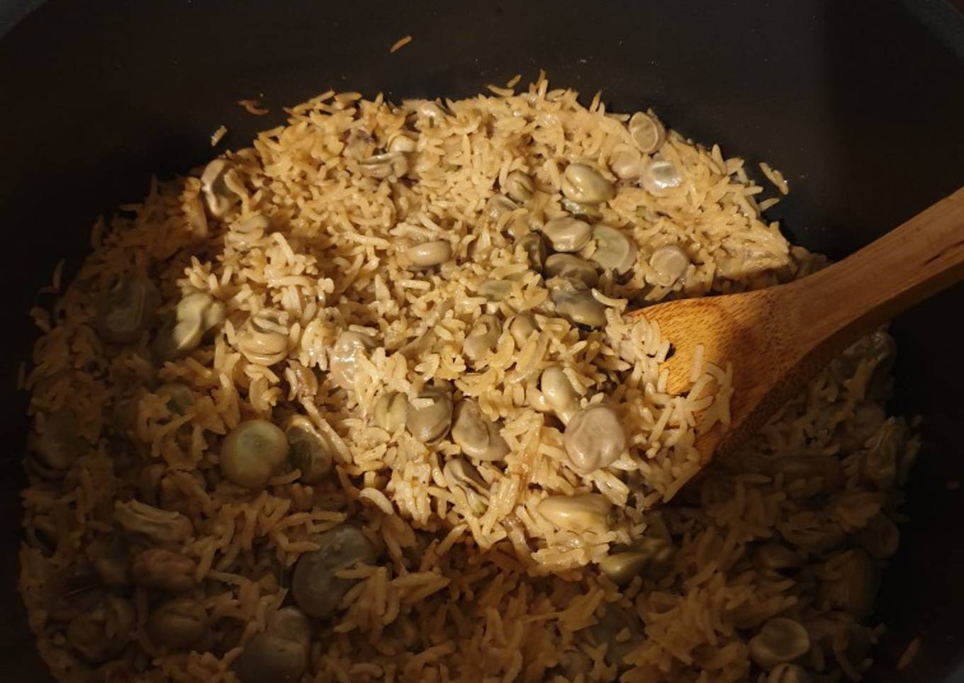 Rice with Beans (رز بفول) (Vegan, Vegetarian)