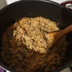 A picture of Rice with Beans (رز بفول) (Vegan, Vegetarian).