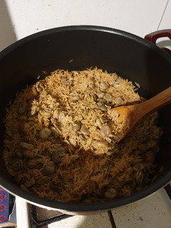 A picture of Rice with Beans (رز بفول) (Vegan, Vegetarian).
