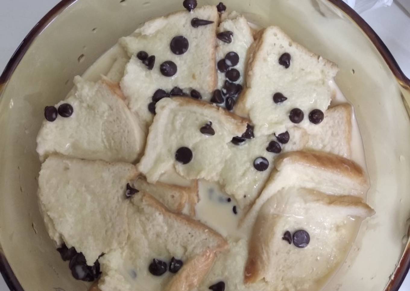 Puding roti kukus