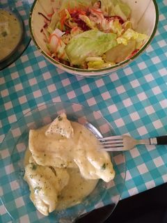 Una foto de Merluza en salsa