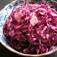 A picture of Red Cabbage & Bacon Salad.