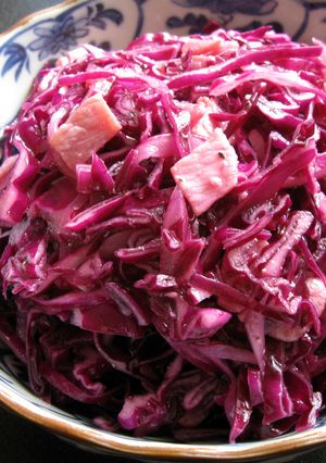 A picture of Red Cabbage & Bacon Salad.