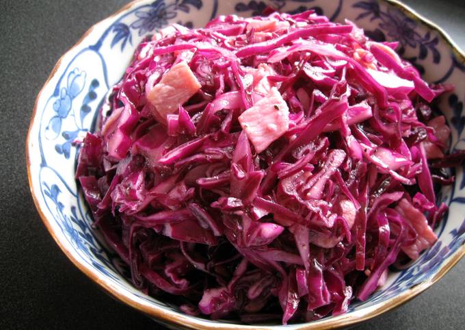 Red Cabbage & Bacon Salad