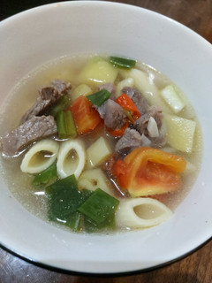 Foto resep Sup Daging Macaroni❤