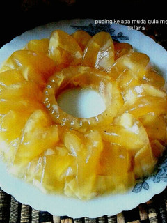 Foto resep Puding kelapa muda gula merah
