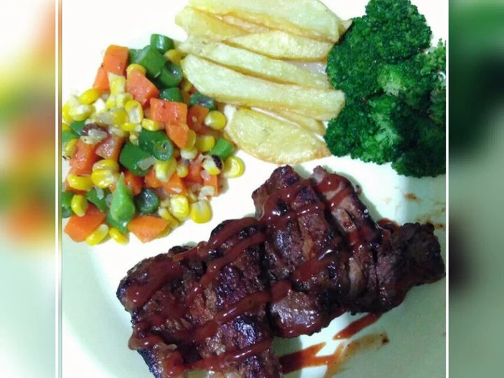 Cara Gampang Menyiapkan Resep Bbq steak yang Lezat Sekali Anti Ribet, Sempurna