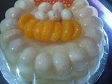Puding leci kelapa muda
