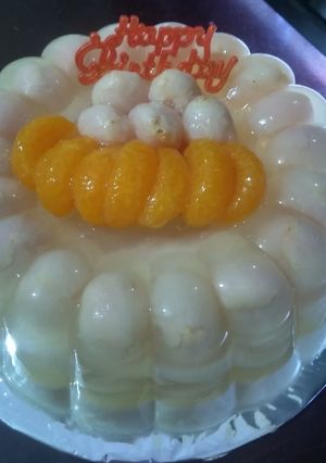 Foto resep Puding leci kelapa muda