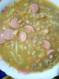 Menestron de lentejas con tomate