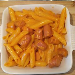 A picture of Hot Dog Pasta.