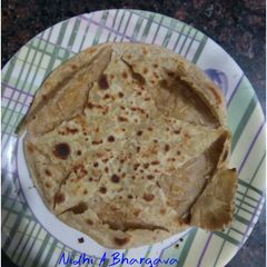 A picture of Namkeen ka parantha.