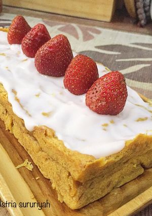 Foto resep Ubi madu stroberi yogurt cake