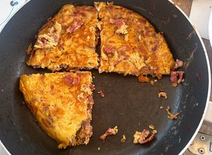 Foto di Frittata pancetta e cipolle