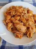 Caracoles con pollo