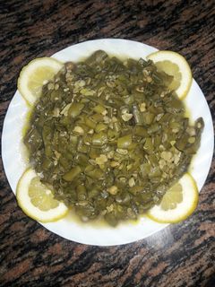 صورة لوصفة فول اخضر بالزيت