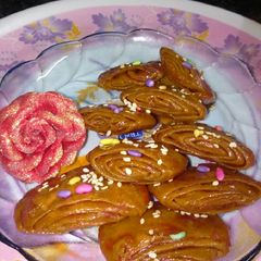 A picture of Khaja sweet.