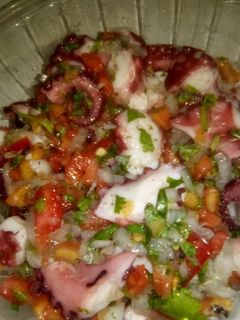 Una foto de Ensalada de pulpo🐙