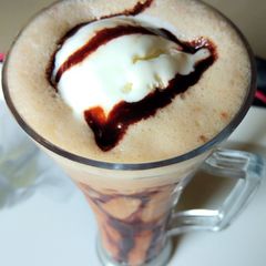 Cold coffee with ice cream A picture of Cold coffee with ice cream.