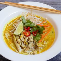 Chicken laksa A picture of Chicken laksa.