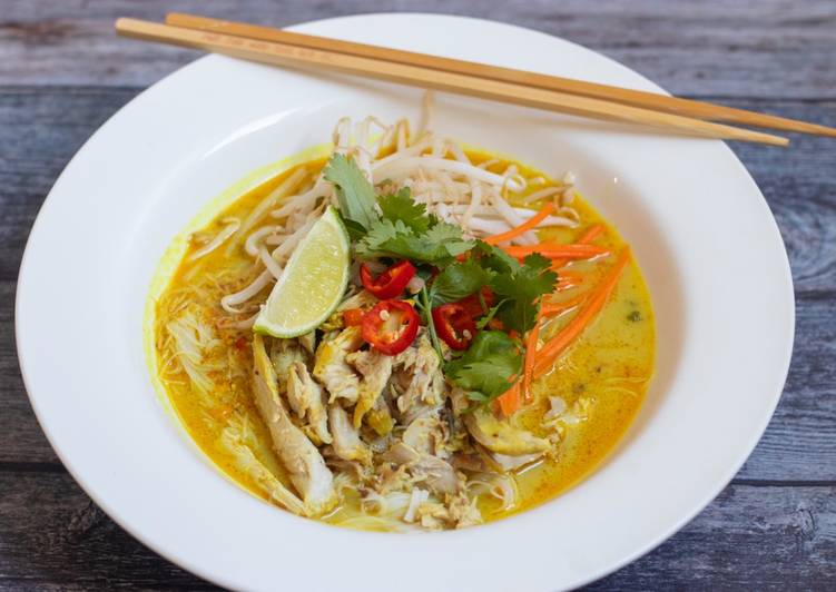 How To Make  Chicken laksa
