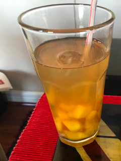 Una foto de Ponche de durazno