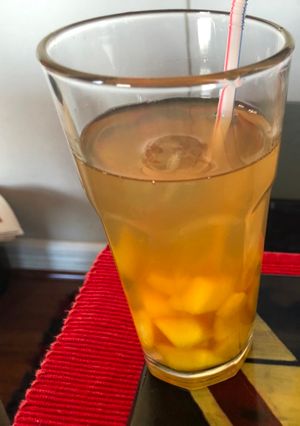 Una foto de Ponche de durazno