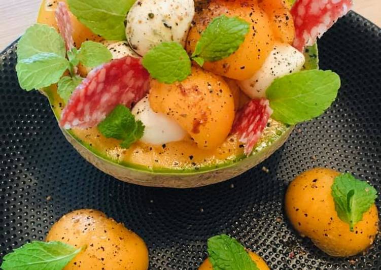 Recette de Tous les soirs de la semaine Salade de Melon