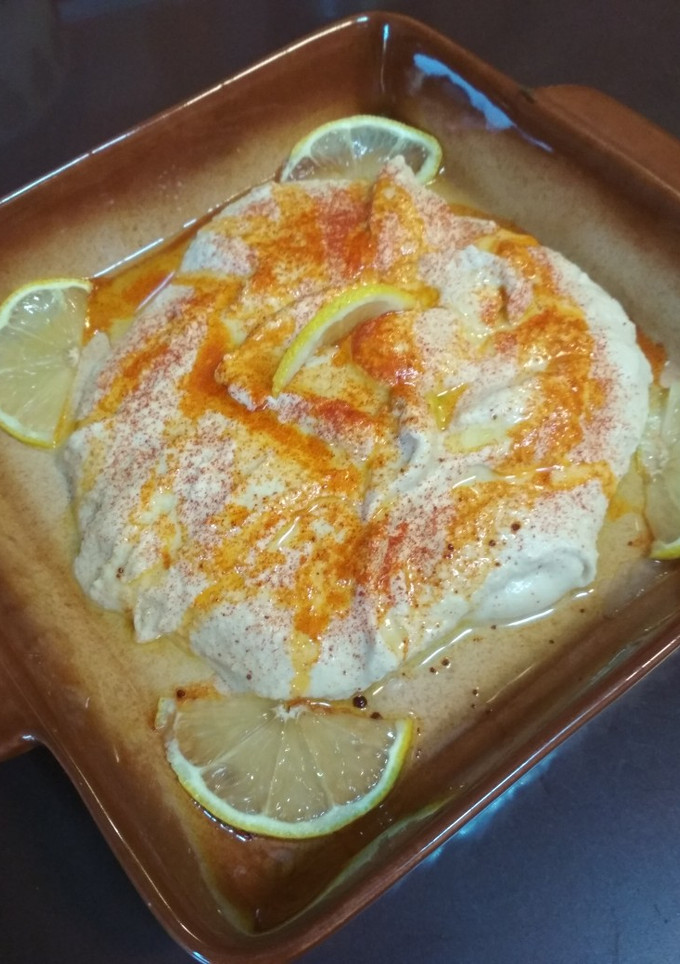 Una foto de Hummus de garbanzo