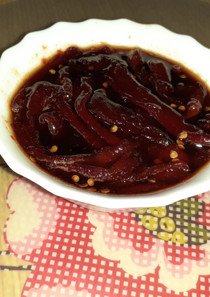 Una foto de Pimientos caramelizados borrachos