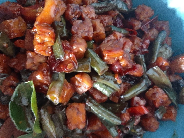 Cara Gampang Membikin Resep Tumis tempe kacang panjang yang Lezat Sekali Anti Ribet, Lezat