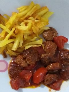 عکسی از دستور کوفته قلقلی با سیب زمینی