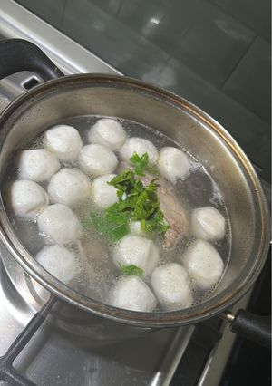 Foto resep Sup Ayam baso ikan