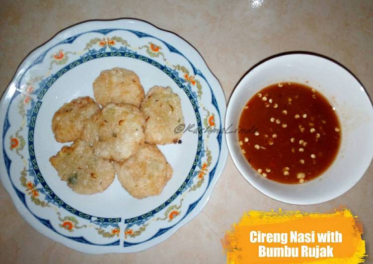 Resep Cireng Nasi with Bumbu Rujak yang Lezat