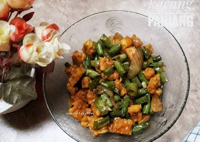 Cah tempe kacang panjang