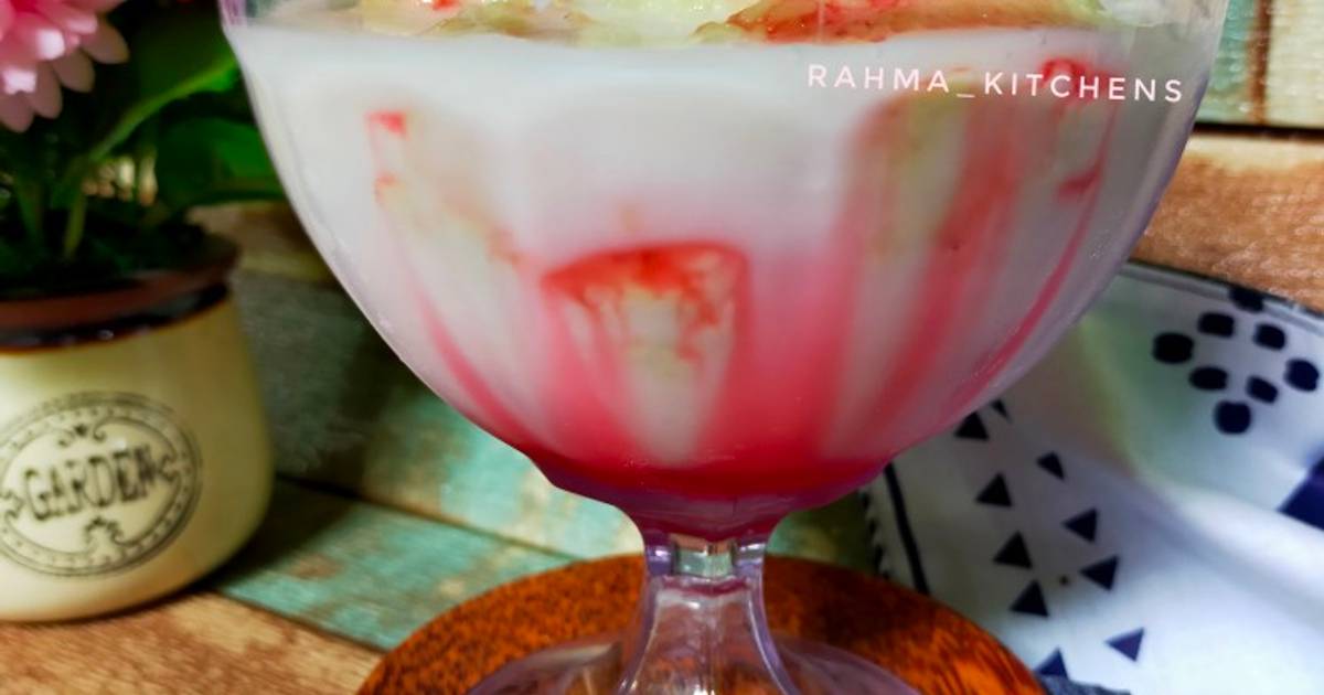 Resep Es Susu Tape Ketan 🇮🇩"Merah Putih"🇮🇩 oleh Rahma_Bunda Radit