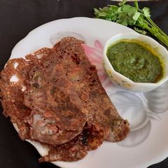 Ragi flour dosa A picture of Ragi flour dosa.