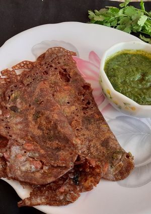 A picture of Ragi flour dosa.