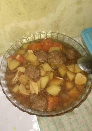 Foto resep Semur Bola Daging Kentang ala IP