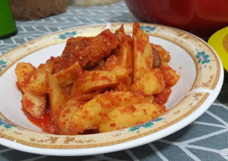 Jengkol balado kentang